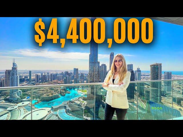 Inside $4,400,000 Burj Khalifa Views Penthouse at Address Blvd Downtown Dubai!