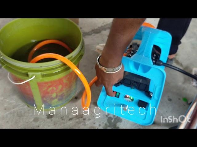 How to installation BATTERY PORTABLE SPRAYER