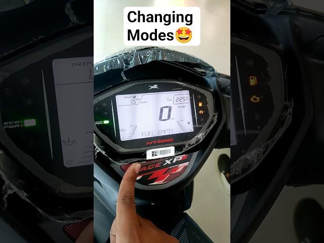 How to Change modes in TVS Entorque Race XP  #shorts
