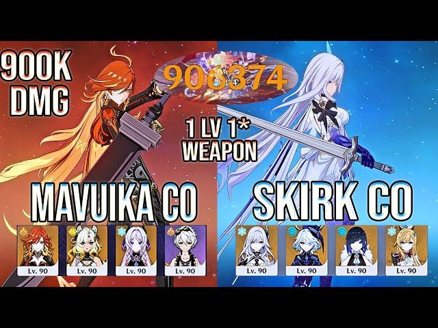 Mavuika C0 with 1-Star Weapon… and She STILL Carried & Skirk C0 Spiral Abyss 12! Genshin Impact