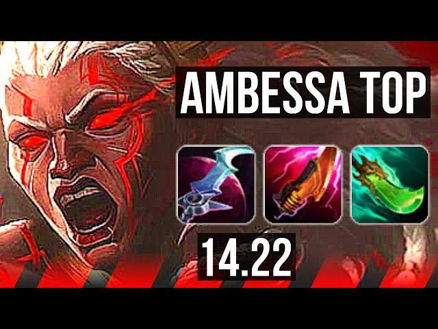 AMBESSA vs SETT (TOP) | 7 solo kills, Legendary | KR Diamond | 14.22