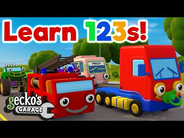 Counting 10 Baby Trucks｜Learn 123s!｜Home Learning For Kids｜Early Education｜Toddler Fun Learning