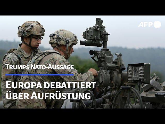 Trumps Nato-Aussage befeuert Debatte über Aufrüstung in Europa | AFP