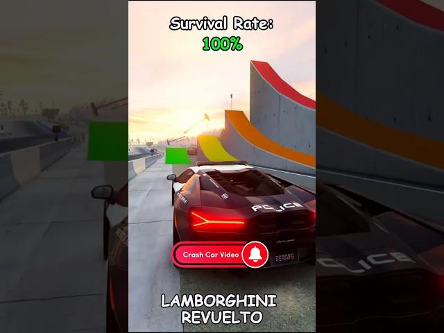 Which car will survive a crazy jump from a springboard and fly over obstacles?