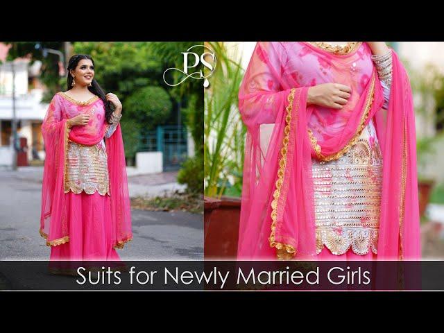 Latest and Stylish Unique Suit for Newly Married Girls | Trendy Suits By Prabhjot’s Designer Studio