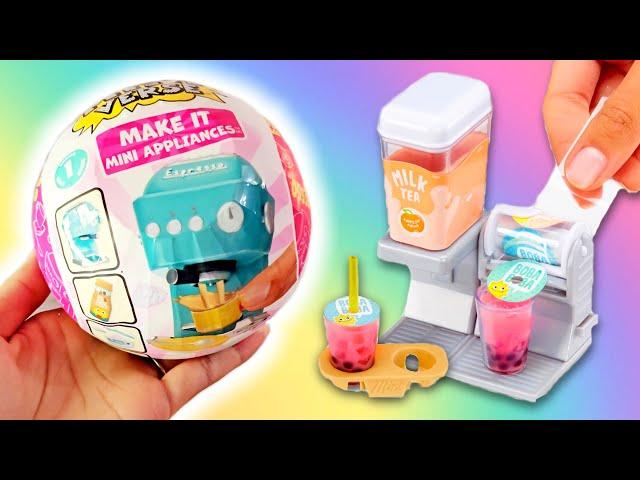 MAKING *MORE* MINI FOOD! MiniVerse Make It Mini Appliances! Boba, Soda, Coffee and More!