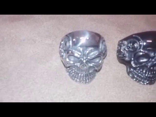 Skull Biker Ring