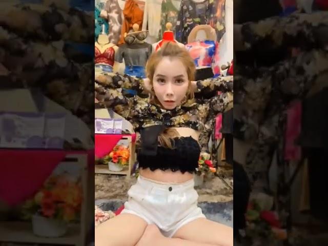 Beautiful Asian Girl Selling Dress & Bra in Online Shop (LIVE) #3 #shorts #asiangirl #beautifulgirl