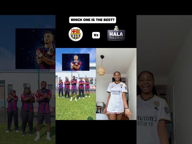 VISCA BARÇA Vs HALA MADRID || Prt 109 #shorts #dance #music  #halamadrid #viscabarça #laliga