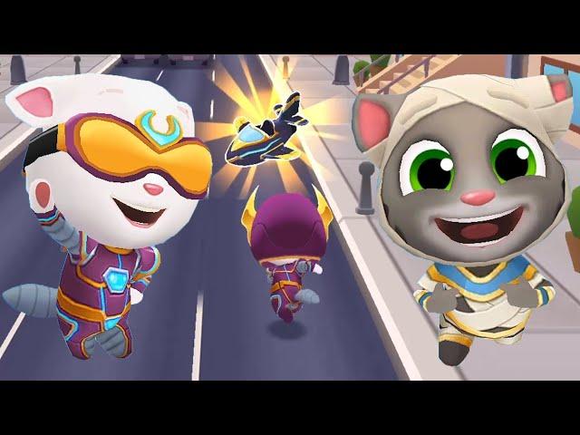 Talking Tom Gold Run Fireworks vs Football Version (iOS, Android Gameplay 2024)