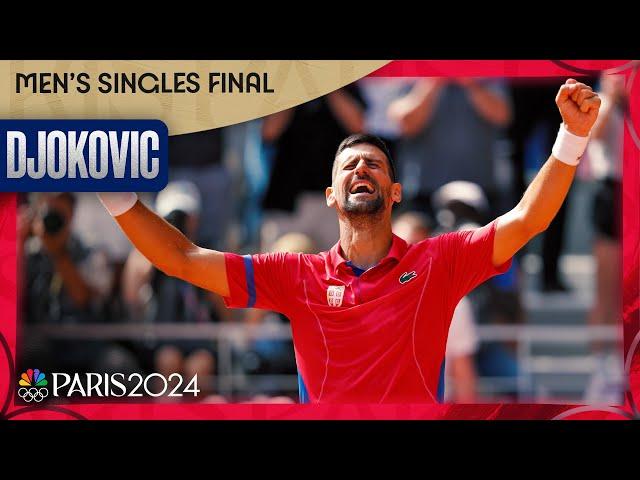 Novak Djokovic wins an INSTANT CLASSIC over Carlos Alcaraz for first Olympic gold | Paris Olympics