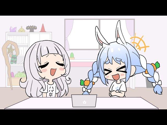 If you imitate Pekora, you will become sexy for some reason, Shion.【Hololive Animated Clip /Eng sub】