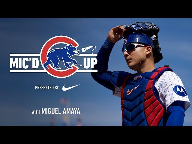 Miguel Amaya Is Mic’d Up During Fielding Practice