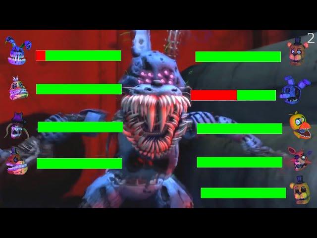 [SFM FNaF] Top 5 BEST FNaF vs FIGHT Animations WITH Healthbars