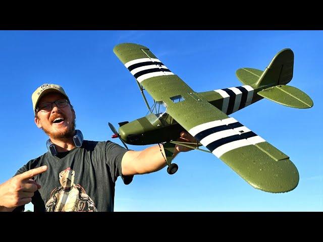 AWESOME Easy to Fly Warbird for Beginners! - Piper J-3 Cub