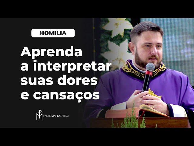 #HOMILIA Aprenda a interpretar suas dores e cansaços | Padre Mario Sartori