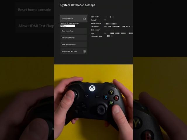 Enable Developer Mode On Your Xbox!