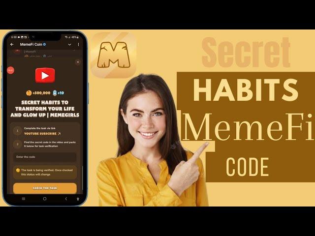 Secret Habits To Transform Your Life And glow Up Memegirls Code | Secret Habits Memefi Code