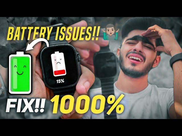 Fast BATTERY Drain Fixed T800/T900 Ultra Smart Watch | Battery 1000%  | Battery Problem Fixed| YL