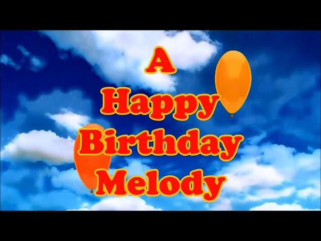 Melody Happy Birthday floating balloons