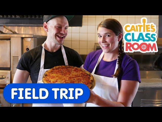 Let's Make A Pizza | Caitie's Classroom Field Trip | Behind The Scenes At A Pizza Restaurant!