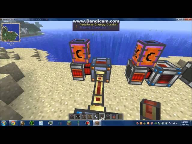 Redstone Energy Cell / Tesseract tutorial - 1.6.4 Thermal Expansion