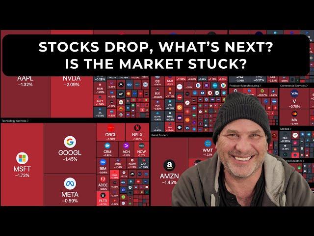 STOCKS DROP, WHAT'S NEXT - IS THE MARKET STUCK?