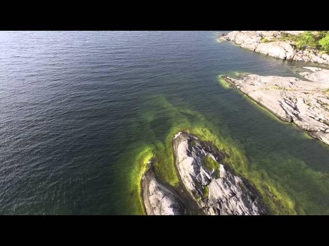 Bullerö and Nämdö, Stockholm archipelago, Sweden. Aerial video from a Phantom 3 Pro UAV drone 4K UHD