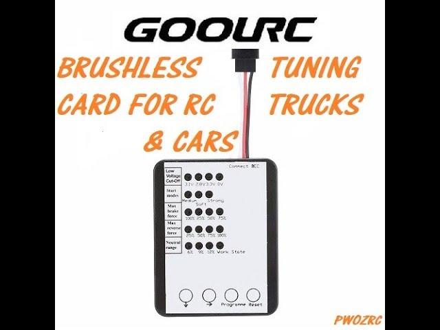 GoolRC Brushless RC tuning card