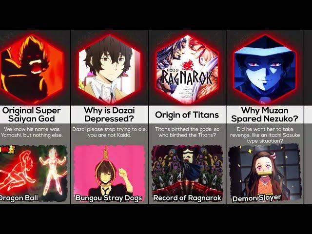 Comparison: Biggest Anime Mysteries