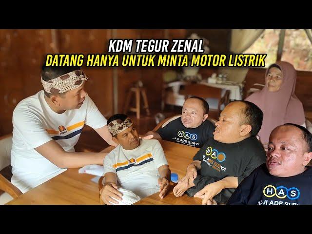 KDM TEGUR ZENAL SAAT DATANG HANYA UNTUK MINTA MOTOR LISTRIK