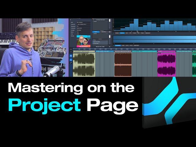 This is Why You Should do Mastering on the Studio One Project Page | PreSonus