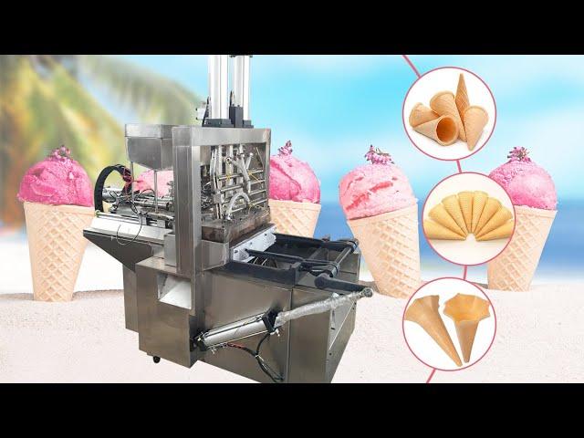 Industrial Wafer Cone Making Machine | Cake Cone Maker for Ice Cream Processing Plant