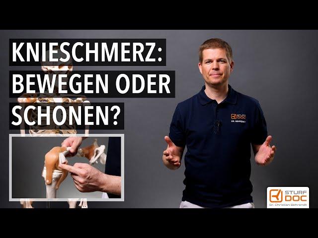 Knieschmerz  - Was hilft? Bewegen oder schonen ?