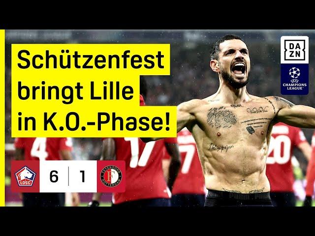 David, Cabella & Co wie im Rausch: Lille - Feyenoord | UEFA Champions League | DAZN Highlights