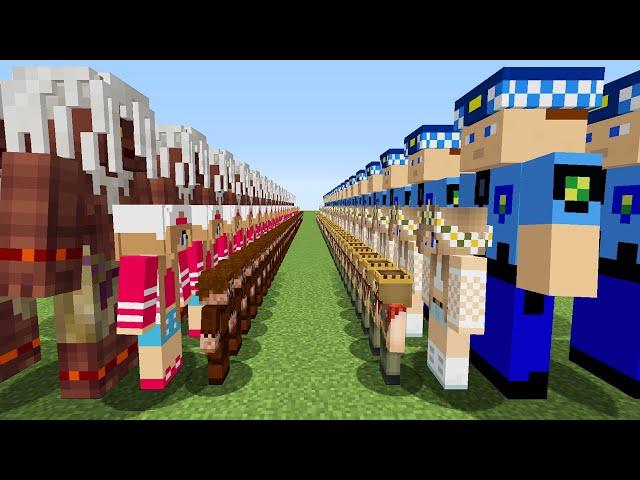 FAKİR AİLE ORDUSU VS ZENGİN AİLE ORDUSU  - Minecraft