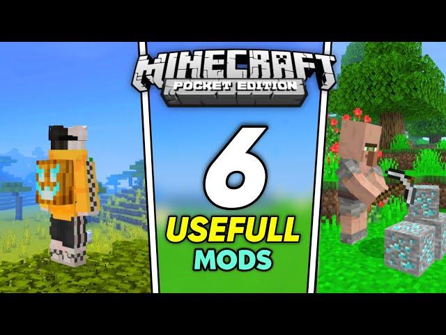 6 Usefull Addons For Minecraft Pe | Best Mods For Minecraft 1.19 | Vizag OP