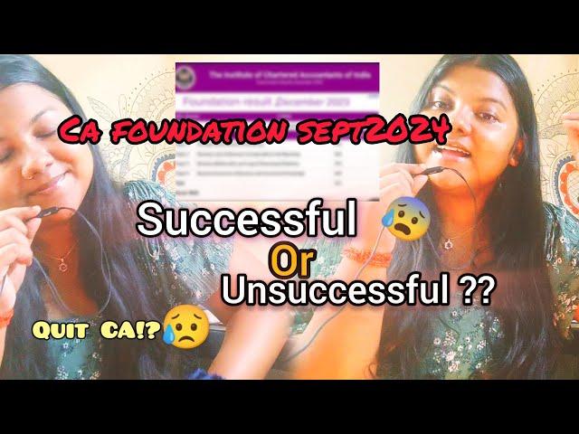 CA FOUNDATION RESULT REACTION||SEPTEMBER 2024|| CA ASPIRANT