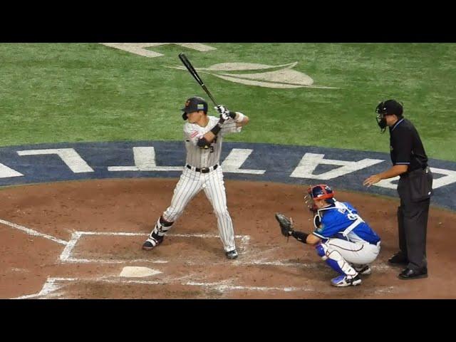 日本対台湾　満塁で清宮！地鳴りがする応援で凄まじき東京ドーム　wbsc Premire12 2024/11/23(土)