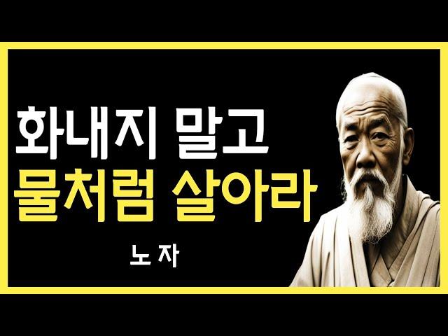 더이상 화내지 마라 | 노자 도덕경 | 동양 최고의지혜 | 물처럼 살아라 | 화내지않기 | 인생명언 | 철학 | 오디오북