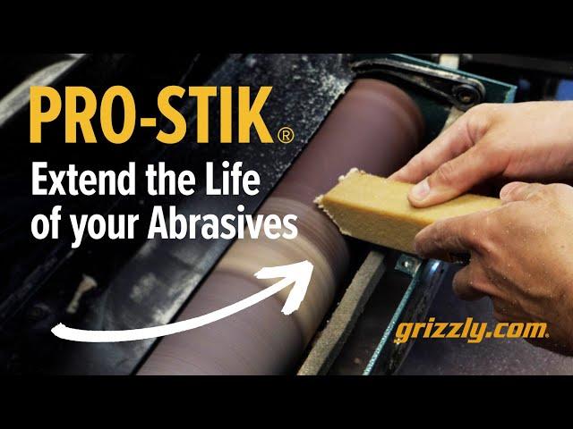 Grizzly Pro-Stik® Abrasive Belt and Disc Cleaner | Extend Sandpaper Life | Easy Cleaning