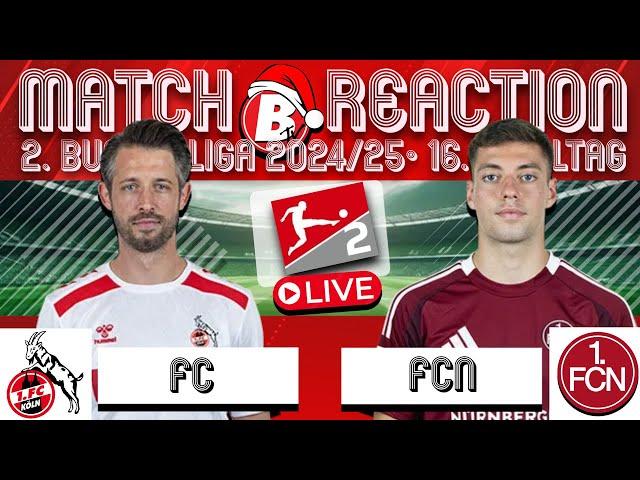 2. Bundesliga | 1. FC Köln : 1. FC Nürnberg | 16. Spieltag 2024/25 | Match Reaction ️