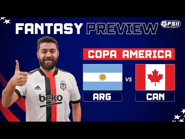 ARG vs CAN Dream11 Team, Argentina vs Canada Copa America, ARG vs CAN Dream11 Prediction