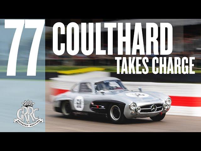 David Couthard's Mercedes 300SL carves through traffic