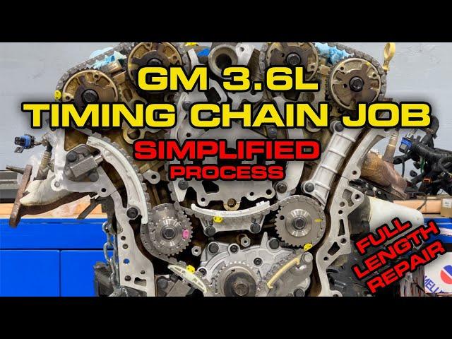 How To Replace Timing Chain On Chevy / GM 3.6L V6 - Full Length Removal and Install - With Tips!