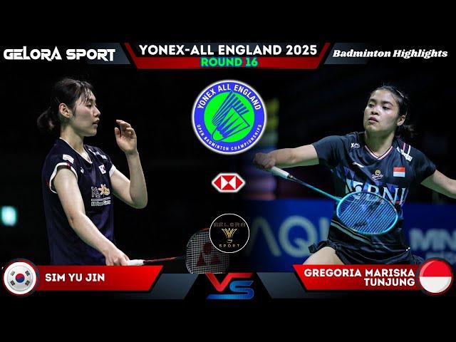 Gergoria Mariska TUNJUNG (INA) vs SIM Yu Jin (KOR) All England 2025 Badminton