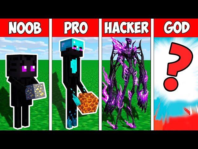 Minecraft NOOB vs PRO vs HACKER vs GOD : ENDERMAN MONSTER EVOLUTION BATTLE in Minecraft Animation