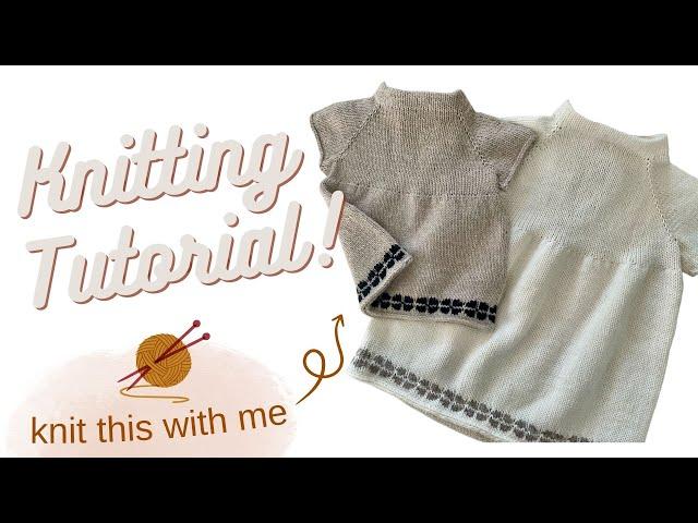 How to knit a baby dress FULL TUTORIAL // Knit the Nawara Dress step-by-step!