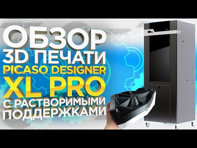 Обзор 3D печати принтера PICASO Designer XL PRO | Водорастворимые поддержки | Компания 3Dtool | 2021