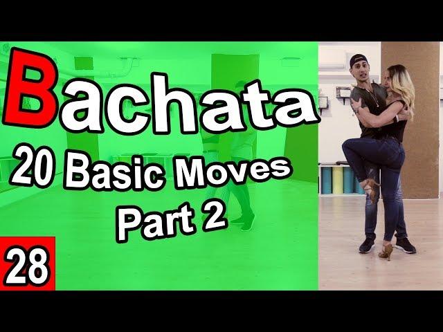 20 Bachata Basic Moves Part 2 (Beginner) | Bachata Tutorial #28 | by Marius&Elena